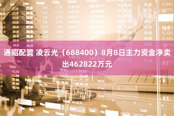 通昭配资 凌云光（688400）8月8日主力资金净卖出462822万元