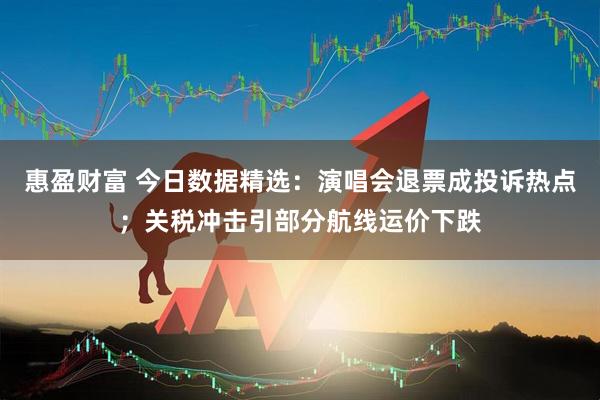 惠盈财富 今日数据精选：演唱会退票成投诉热点；关税冲击引部分航线运价下跌